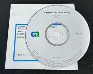2YXS1742★現状品★CA BrightStor ARCserve Backup r11.5 for Windows -Japanese Fujitsu L20 ライセンスキー有り