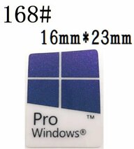 168# 【windows10 pro】エンブレムシール　■16*23㎜■ 条件付き送料無料_画像1