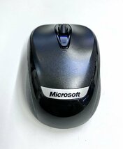 YS0241★中古品★Microsoftマイクロソフトワイヤレス マウス 　ブラック Wireless Mobile Mouse 3000 v2.0 Model:1453_画像3