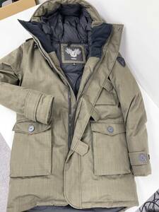 ノビス NOBIS メンズ ダウンパーカー カナダ発 ロングダウン Shelby Men's Military Parka カーキ S/P【7711】