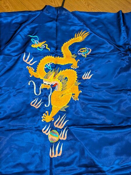 シルク 羽織 刺繍 ロング丈