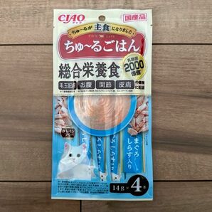 CIAO ちゅ～るごはん まぐろ しらす入り 56g（14g×4本）