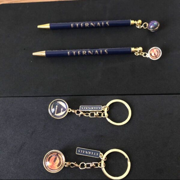 【劇場限定】映画「エターナルズ」 eternal 永遠の ボールペン2本 キーホルダー 2個セット キーホルダー アクセサリー