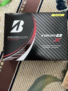 新品 1ダース 12球 ゴルフボール BRIDGESTONE ブリヂストン TOUR B X ツアーB X 2022年モデルイエロー