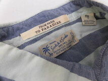 SCOTCH&SODA スコッチアンドソーダ TO PARADISE FROM PARIS ボーダー 柄 長袖 シャツ トップス ブルー×ライトブルー 青×水色 Sサイズ_画像5