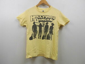 HRM ハリウッドランチマーケット HOLLYWOOD RANCH MARKET 半袖 プリント Tシャツ トップス H.R.MARKET 聖林公司 イエロー 黄 XSサイズ