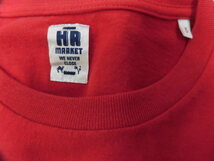 HOLLYWOOD RANCH MARKET ハリウッドランチマーケット 聖林公司 HRM 半袖 ロゴ プリント Tシャツ 丸首 H.R.MARKET レッド 赤 Lサイズ_画像4