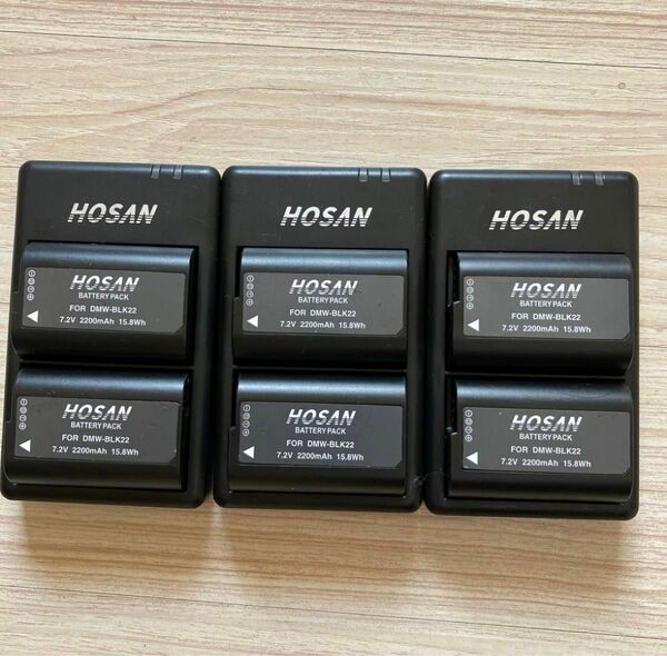 Dual USB Charger バッテリーチャージャー　HOSAN DT-BLK22 DMW-BLK22