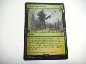 F134【MTG】エントによる復興/Entish Restoration 銀幕Foil 指輪物語 ホリデーリリース