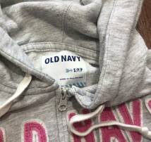 オールドネイビー OLD NAVY パーカー ジップアップ Sサイズ★レディース グレー スエット_画像3