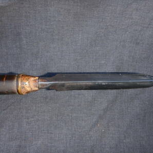 時代もの 江戸時代 槍 長槍 鞘付き 柄付き 樫の木 穂先：13.7cm 柄の長さ：292ｃｍ 武具 甲冑 鎧 日本刀 刀剣 刀 合法品の画像8