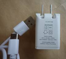 BUFFALO バッファロー USB充電器 急速充電器ACアダプター 5V 2.4A BSMPA2404LC 白 ホワイト USB-ACアダプター USB-Cケーブル付 _画像3