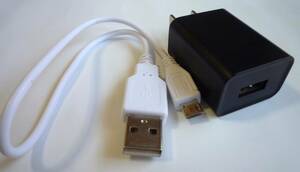 ドウシシャ 充電器 ACアダプター ACアダプタ USB充電器 TEKA006-0501000JPU 5V 1A 黒 ブラック スマホ充電 マイクロBケーブル　