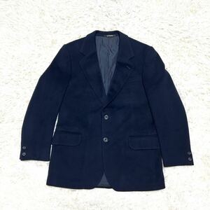 希少 最高級 ダックス DAKS カシミヤ100% カシミア テーラードジャケット 紺 ネイビー 卒業式 礼服 お祝い 紳士 パーティ 極上 ブレザー