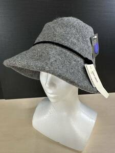 KENZO ケンゾー ハット グレー系 カシミア使用 レディース 帽子 サイズ L