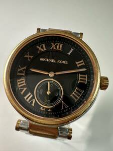 MICHAEL KORS マイケルコース QZ MK-5957 黒文字盤 スモセコ 腕時計 稼働品 メンズ レディース