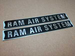 PAYPAYSUZUKI GT380/GT550 新品 エンジン カバー シール RAM AIR SYSTEM SUZUKI ステッカー エンブレム