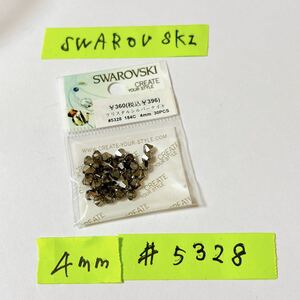 スワロフスキー ビーズ　4mm クリスタルシルバーナイト