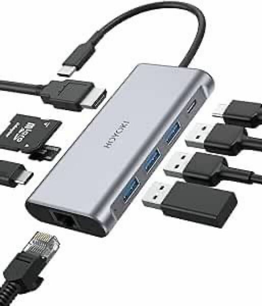 HOYOKI Cハブアダプター アダプター USB-Cデータポート USB-C ハブ