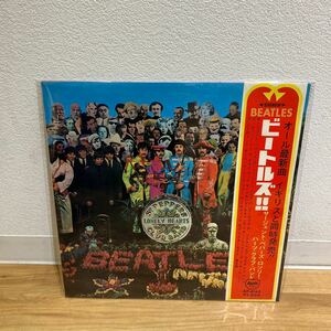 LP レコード　The Beatles ビートルズ 帯付 AP-8163 SGT.PEPPERS LONELY HEARTS CLUB BAND 超音波洗浄機洗浄済み 