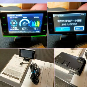 送料込 電源コード付 コムテック 707LV レーダー探知機 レーザー 搭載 COMTEC OBDⅡ 909 809 709 403 ユピテル BLITZ セルスター 87 88