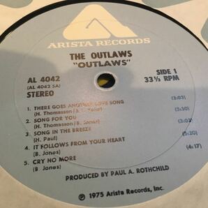 Outlaws★中古LP/USオリジナル盤「アウトローズ」の画像4