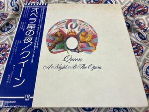 Queen★中古LP国内盤帯付「クイーン～オペラ座の夜」