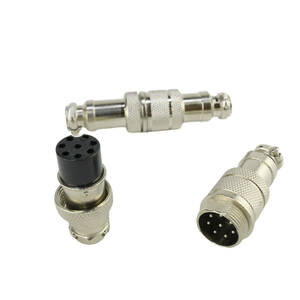 8 core /8 ultimate round connector / metal connector 16φ plug & Jack ( pedestal ) 1 collection ( several correspondence possibility ) relay ( extension ) for connector male female set 