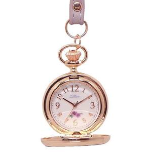  mobile clock back charm strap watch floral print cover attaching YM096-3 easy to use clock pocket watch lady's hang watch 
