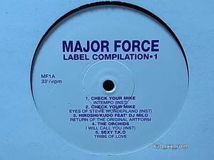 ★☆V.A.「Major Force Label Compilation 1」Check Your Mike, Hiroshi, KUDO Feat. DJ Milo, Tycoon To$h ☆★5点以上で送料無料!!!