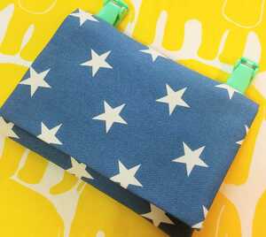  new color * postage included hand made movement pocket simple star pattern blue 