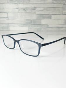 JINS READING GLASSES -Square-(+2.00) FRD-18A-048 ジンズ スクエア型 マットネイビー 老眼鏡 良品