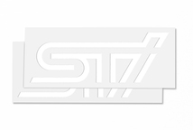 スバル [STI ステッカーA (ホワイト)] 純正新品_画像1