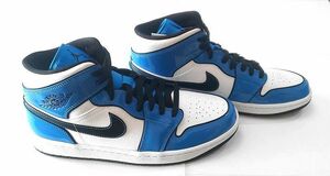 28cm NIKE AIR JORDAN 1 MID SIGNAL BLUE エアジョーダン１ ミッド シグナルブルー 新品 未使用 国内正規品