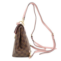 LOUIS VUITTON ルイヴィトン N42262 クラプトン ダミエ エベヌ リュック・デイパック ダミエキャンバス レディース 中古_画像3