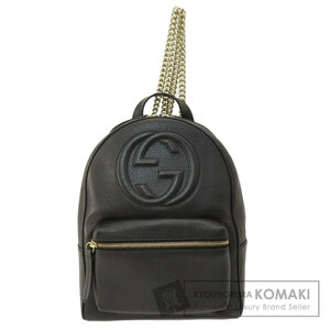 GUCCI グッチ 536192 ソーホー インターロッキングG リュック・デイパック レザー レディース 中古