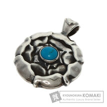 Georg Jensen ジョージジェンセン トルコ石 ターコイズ ペンダントトップ シルバー レディース 中古_画像1