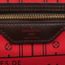 LOUIS VUITTON ルイヴィトン N51105 ネヴァーフルMM 旧 ダミエ エベヌ トートバッグ ダミエキャンバス レディース 中古_画像6