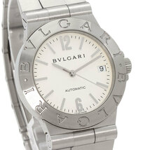 BVLGARI ブルガリ LCV35S ディアゴノ スポーツ デイト 腕時計 ステンレススチール SS メンズ 中古_画像4