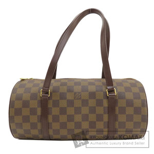 LOUIS VUITTON ルイヴィトン N51303 パピヨン30 ダミエ エベヌ ハンドバッグ ダミエキャンバス レディース 中古