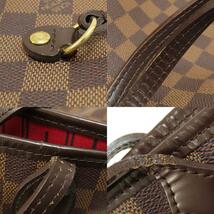 LOUIS VUITTON ルイヴィトン Ｎ51105 ネヴァーフルMM ダミエ エベヌ トートバッグ ダミエキャンバス レディース 中古_画像9