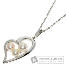 MIKIMOTO ミキモト パール 真珠 ネックレス シルバー レディース 中古_画像1