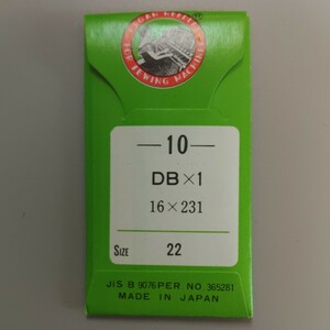 【新品】　オルガン 厚物専用工業用ミシン用　ミシン針　DB×1 #22