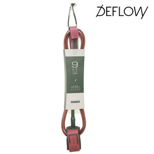 DEFLOW (デフロウ) リーシュコード HI PERFORMANCE LEASH 9ft LONG 7mm BURGUNDY