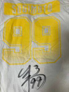 直筆サイン　杉本裕太郎選手　オリックス　選手プロデュースTシャツ