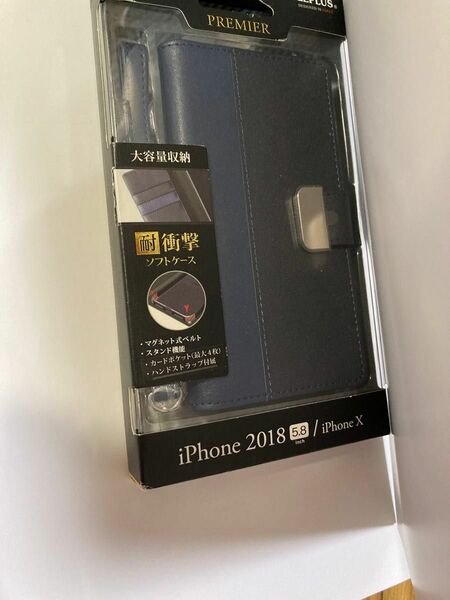 iPhoneX 手帳型ケース 耐衝撃 スマホケースiPhone用　ストラップ付き　手帳型　iPhoneXケース　