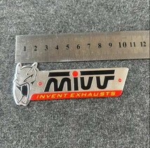 MIVV ミヴ マフラー 耐熱アルミステッカー 【即決】【送料無料】l_画像5