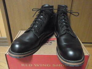 242-38/美品/19年/RED WING/レッドウィング/9414/BECKMAN/ベックマン/ワークブーツ/10.5D/28.5cm/ブラック/元箱付き