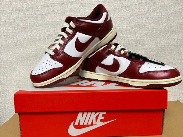 未使用品★NIKE ダンクLow premium 赤白 US9 27cm