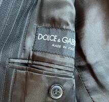 DOLCE&GABBANA ドルチェアンドガッバーナ テーラードジャケット ウール　ストライプ　高級タイプ_画像4